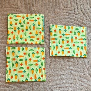 OOAK 6" Square Garden Theme Reusable Envelope Cotton w/Waterproof Liner